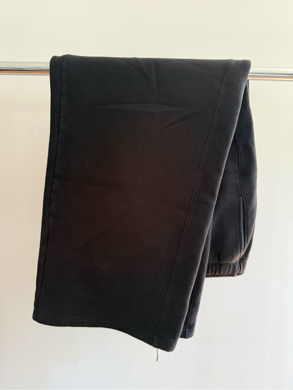 aerie Wide Leg Black Sweatpants